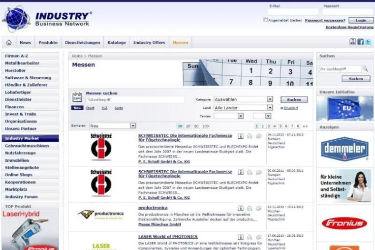 INDUSTRY Business Network® - Online Messepräsentation mal anders Bild: INDUSTRY Business Network® - Online Messepräsentation mal anders