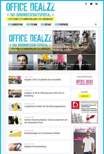 OFFICE-DEALZZ.DE: Infoportal für die Bürowirtschaft gelauncht Bild: OFFICE-DEALZZ.DE: Infoportal für die Bürowirtschaft gelauncht