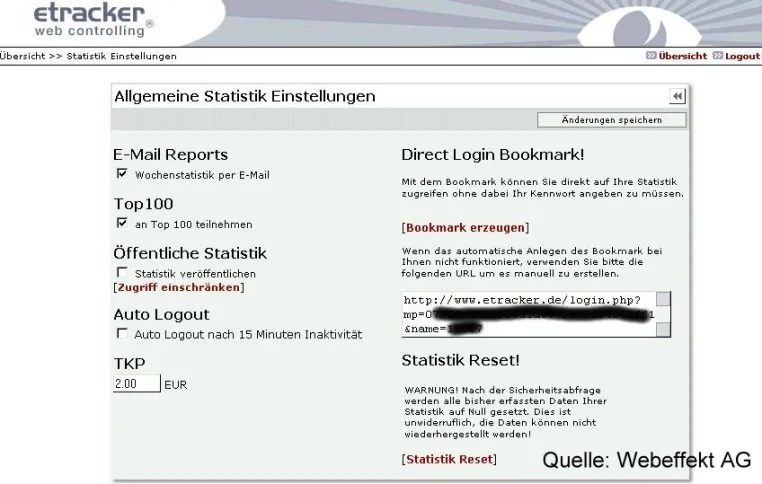 Bild: eTracker GmbH weiter unter Druck - Webeffekt AG legt Belege offen