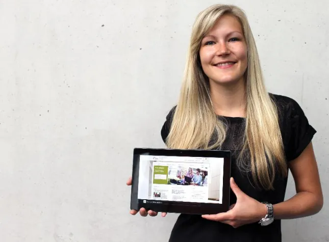 Bild: Mobiles lernen an der SRH Hochschule Hamm- Erstis erhalten Tablet PC