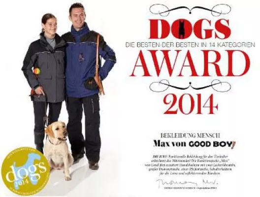 Bild: GOOD BOY – Bekleidung für Hundehalter gewinnt DOGS Award und ist Partner der Stadthunde.com „Gassi-Tipps“