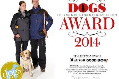 Bild: GOOD BOY – Bekleidung für Hundehalter gewinnt DOGS Award und ist Partner der Stadthunde.com „Gassi-Tipps“