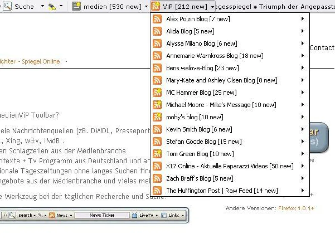 medienViP Toolbar