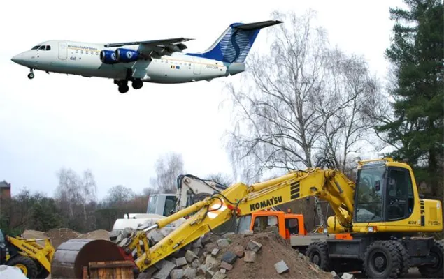 Bild: Bombenstimmung im Januar auf dem Flughafen Tegel