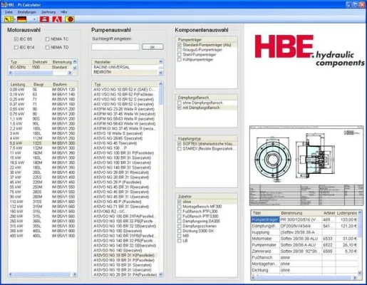 Neuer HBE P+Calculator - Pumpenträger und Kupplungen schnell und einfach berechnen Bild: Neuer HBE P+Calculator - Pumpenträger und Kupplungen schnell und einfach berechnen
