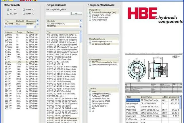 Neuer HBE P+Calculator - Pumpenträger und Kupplungen schnell und einfach berechnen Bild: Neuer HBE P+Calculator - Pumpenträger und Kupplungen schnell und einfach berechnen