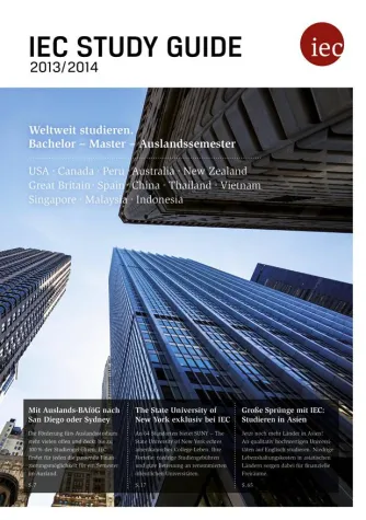 IEC Study Guide 2013/14: Das Tor zum Auslandsstudium Bild: IEC Study Guide 2013/14: Das Tor zum Auslandsstudium