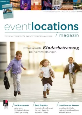 Bild: Titelthema eventlocations magazin: Kinderbetreuung bei Veranstaltungen