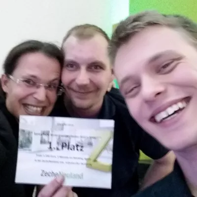 Erster Platz für RUHRSOURCE aus Bochum bei der Startup Night Zollverein in Essen Bild: Erster Platz für RUHRSOURCE aus Bochum bei der Startup Night Zollverein in Essen