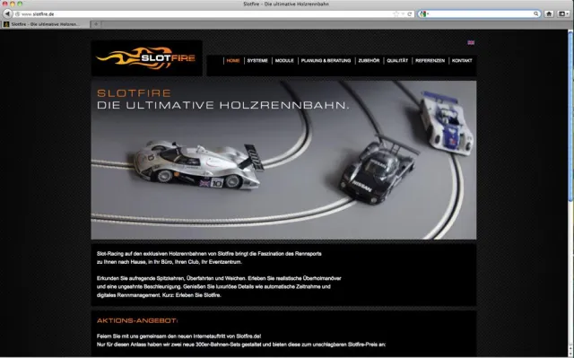 Bild: Slotfire: Exklusive Autorennbahnen aus Holz