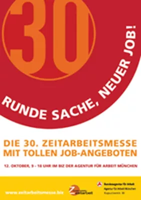 Bild: RUNDE SACHE, NEUER JOB - Die 30. Münchner Zeitarbeitsmesse mit tollen Job-Angeboten