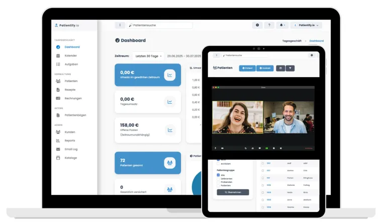 Bild: Patientify.io erweitert Funktionsumfang: Sichere Videosprechstunde jetzt verfügbar