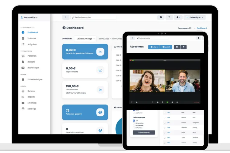 Patientify.io erweitert Funktionsumfang: Sichere Videosprechstunde jetzt verfügbar Bild: Patientify.io erweitert Funktionsumfang: Sichere Videosprechstunde jetzt verfügbar