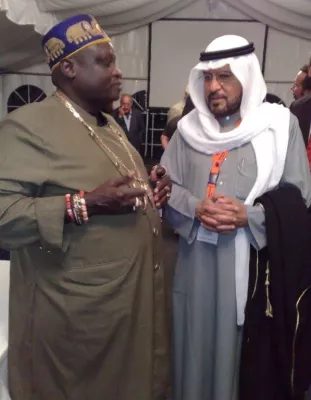 Bild: König Odu Dua von Benin Ehrengast beim Sommerfest der Deutsch-Arabischen Gesellschaft (DAG)