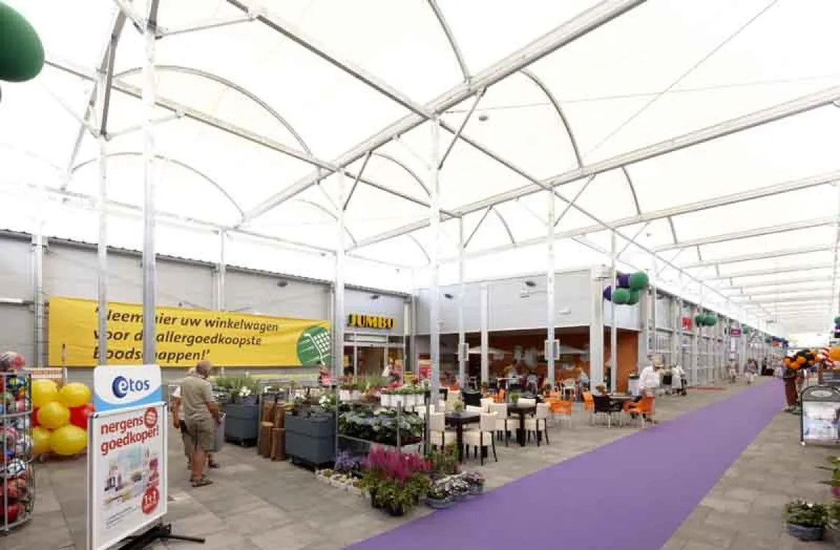 Temporärer Bau von Neptunus im holländischen Stein (Foto: Neptunus)