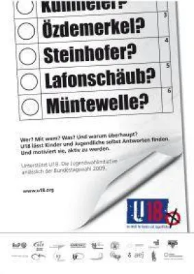 Bild: Özdemerkel und Müntewelle werben für Jugendwahlinitiative U18