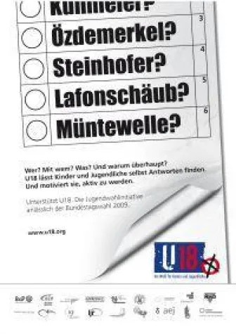 Bild: Özdemerkel und Müntewelle werben für Jugendwahlinitiative U18
