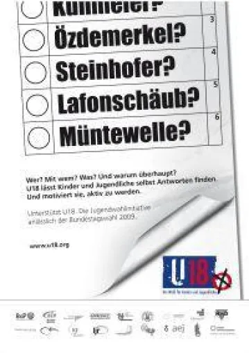 Bild: Özdemerkel und Müntewelle werben für Jugendwahlinitiative U18