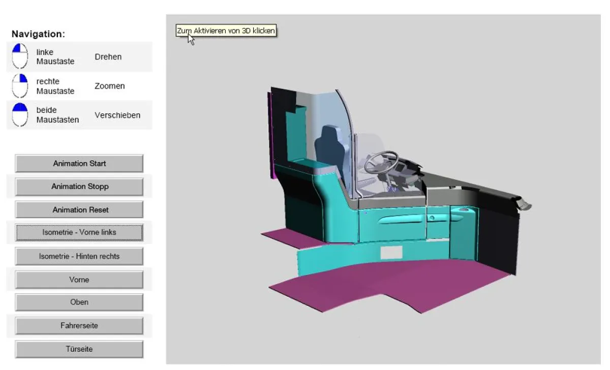 EvoBus dokumentiert Kundensonderwünsche mit dreidimensionalen PDFs von SIGNUM.