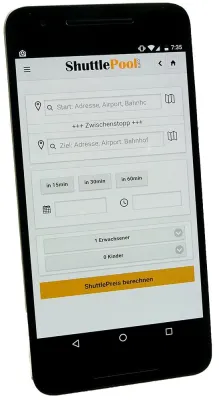 Bild: Die neue Taxi App ist da.