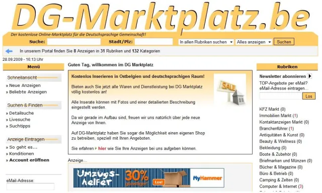 Bild: DG-Marktplatz.be - Der neue Online-Marktplatz für Ostbelgien - Jetzt kostenlos inserieren