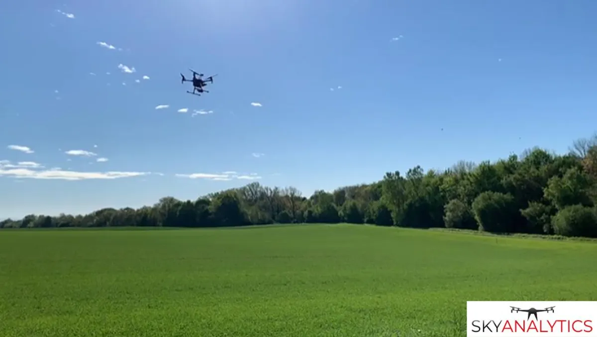 Unser Copter bei der Rehkitzsuche