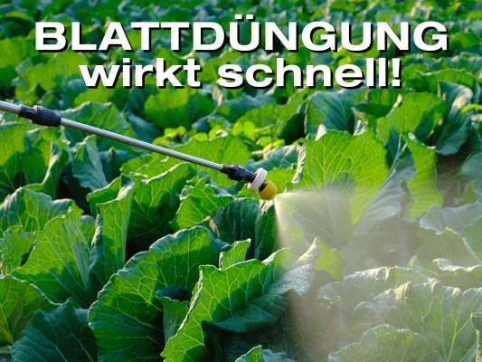 Bild: Wenn die Bodendüngung an ihre Grenzen stößt? Gesicherte Ernteerträge durch vollwertige Ernährung der Pflanzen!