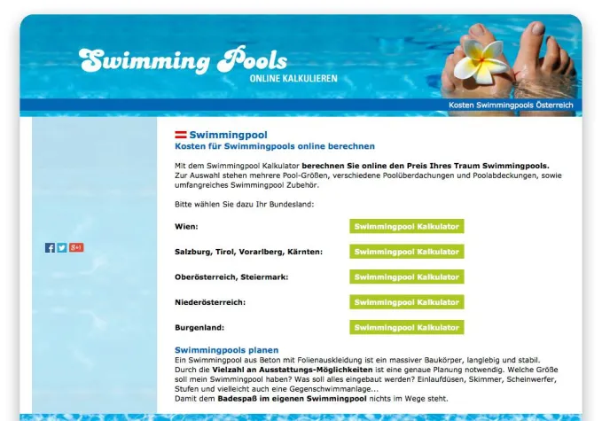 Bild: Swimmingpools jetzt online berechnen