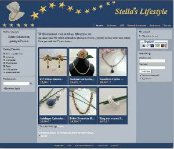 Bild: Neuer Online-Shop für echten Schmuck mit Edelsteinen und Perlen