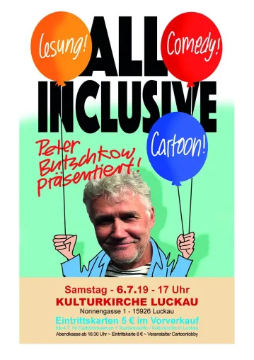 Cartoon-Star Peter Butschkow kommt nach Luckau Bild: Cartoon-Star Peter Butschkow kommt nach Luckau