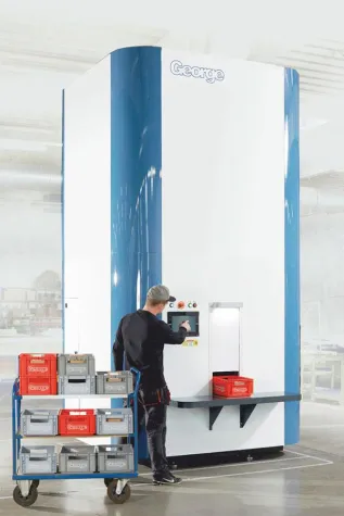 Bild: Gestatten, George – das intelligente Lager- und Bereitstellungssystem