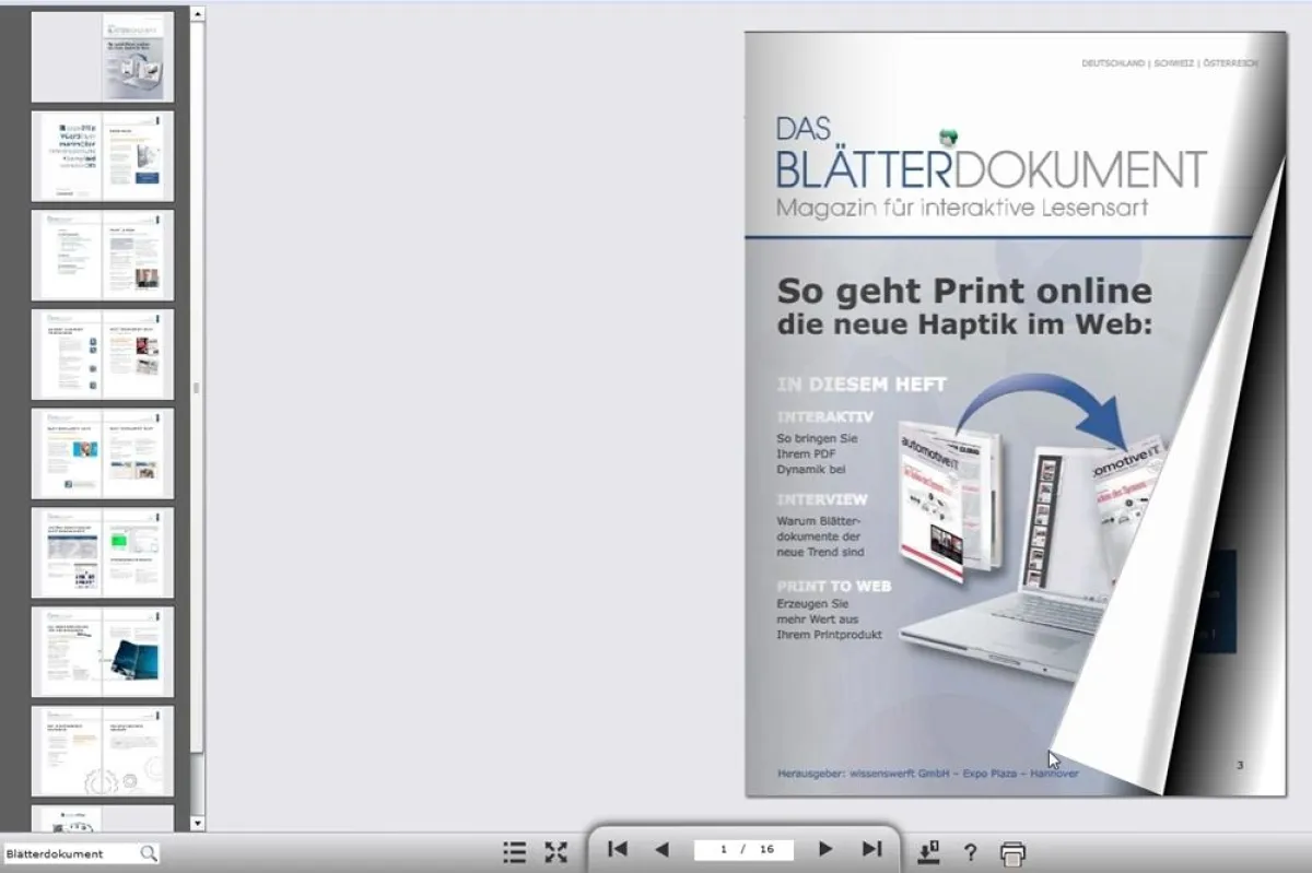 Das Blätterdokument