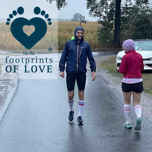 Ha-Ra Footprints of Love® unterstützt 24h-Spendenlauf Bild: Ha-Ra Footprints of Love® unterstützt 24h-Spendenlauf