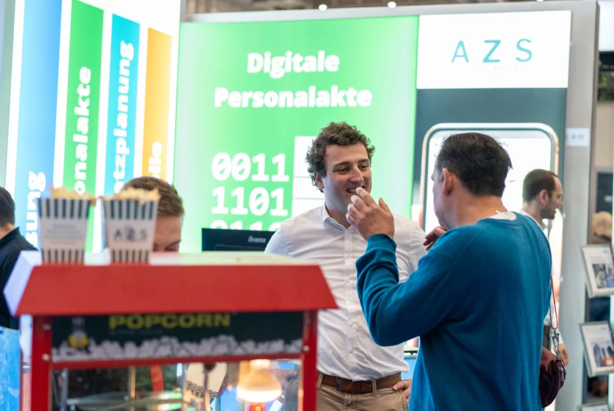Messestand der AZS System AG auf der Zukunft Personal (© AZS System AG)