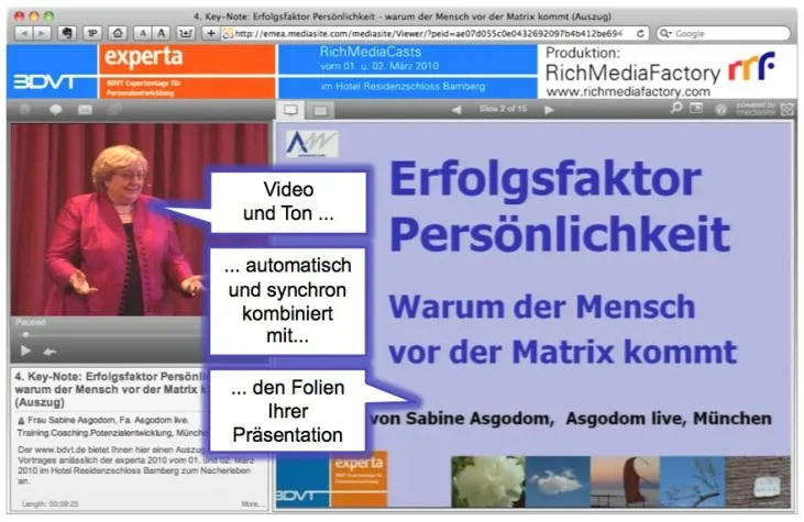 Bild: Personalentwickler auf Sendung