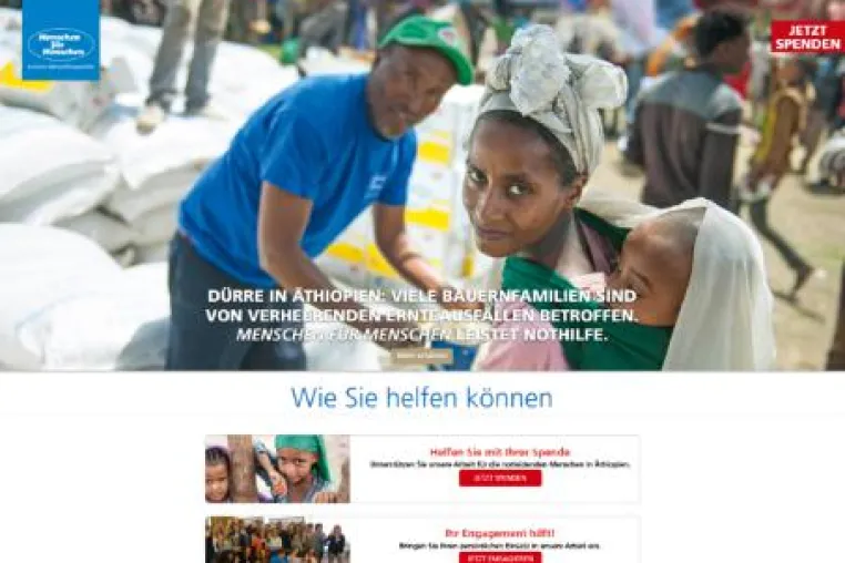 Stiftung Menschen für Menschen verstärkt Internet-Auftritt/Neue Website für die Äthiopienhilfe Bild: Stiftung Menschen für Menschen verstärkt Internet-Auftritt/Neue Website für die Äthiopienhilfe