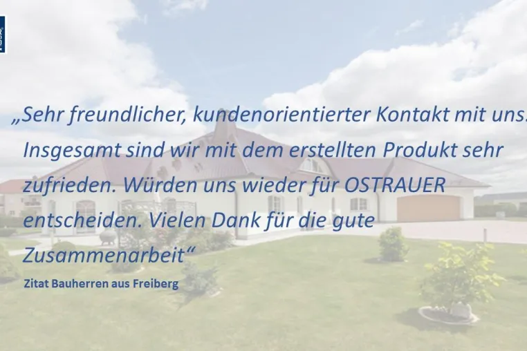 Bild: OSTRAUER BAUGESELLSCHAFT MBH: 2020 erneut von Bauherren für Qualitätsleistung gelobt