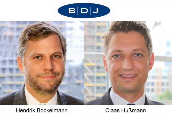 Hendrik Bockelmann und Claas B. Hußmann werden neue geschäftsführende Gesellschafter der BDJ Gruppe Bild: Hendrik Bockelmann und Claas B. Hußmann werden neue geschäftsführende Gesellschafter der BDJ Gruppe