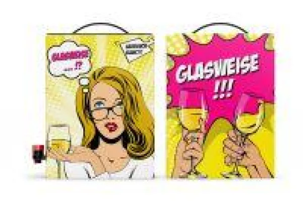 Verpackungsdesign: Glasweise Sauvignon Blanc - ein kunstvoll erzählender Weinspender. Bild: Verpackungsdesign: Glasweise Sauvignon Blanc - ein kunstvoll erzählender Weinspender.