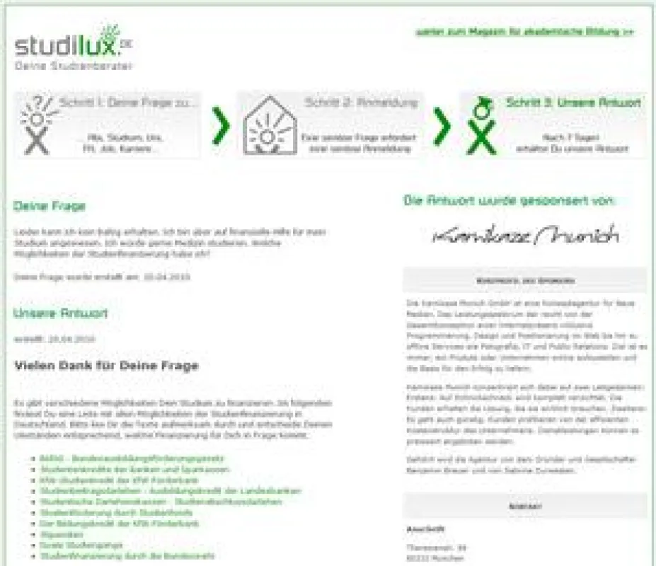 Die Große Sprechstunde
