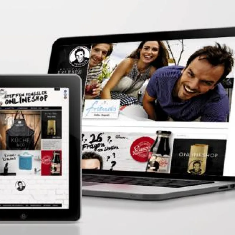 Brandmarke mit neuer Website von Steffen Henssler