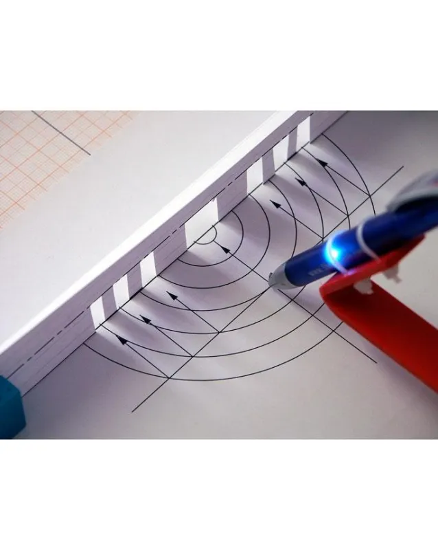 Konstruktion eines Fresnel-Spiegels für Ultraschallwellen mit dem 3B Ultraschall-Pen