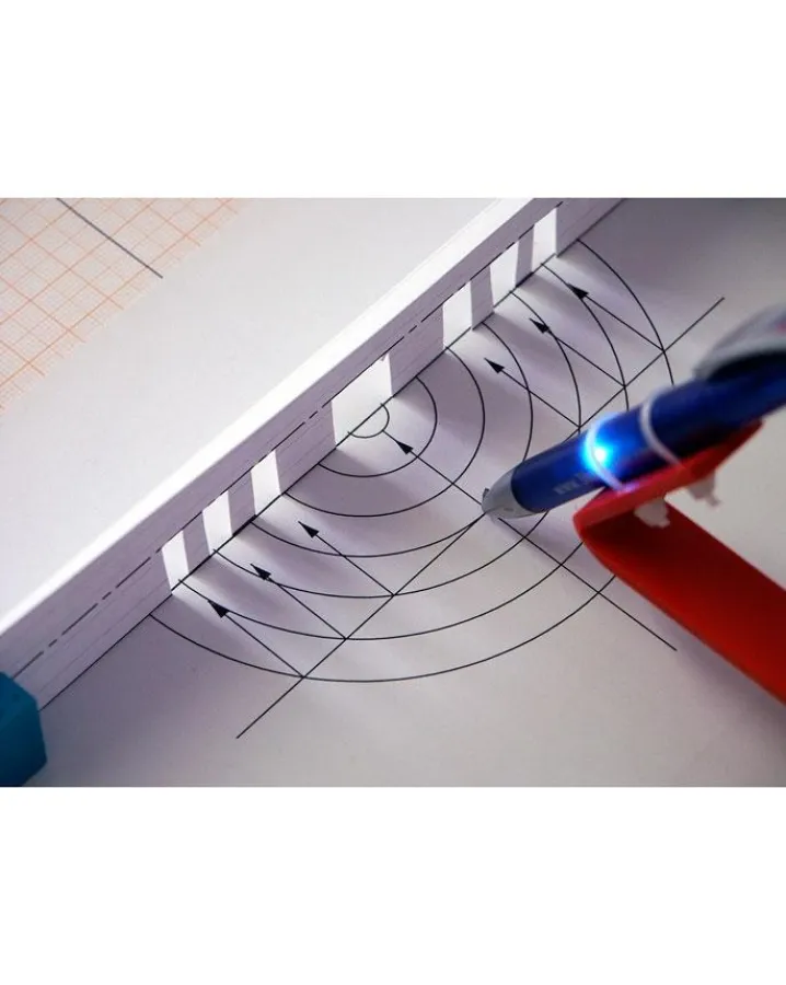 Konstruktion eines Fresnel-Spiegels für Ultraschallwellen mit dem 3B Ultraschall-Pen