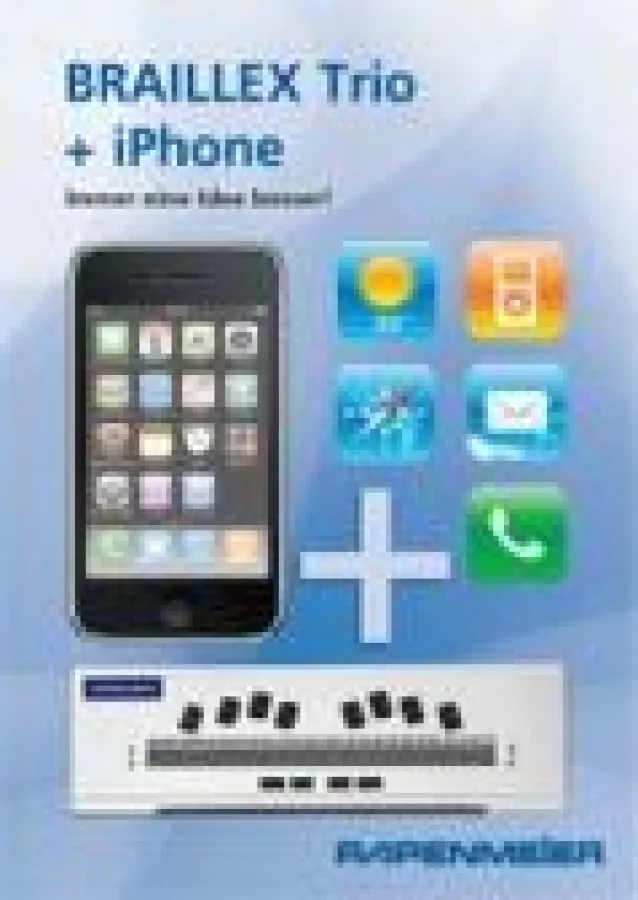iPhone und Braillezeile BRAILLEX Trio