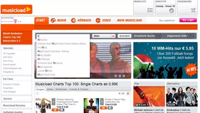 Bild: ESEMOS baut Suchvorschläge für Musicload aus