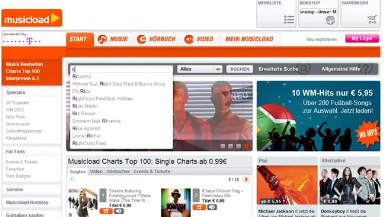 Bild: ESEMOS baut Suchvorschläge für Musicload aus