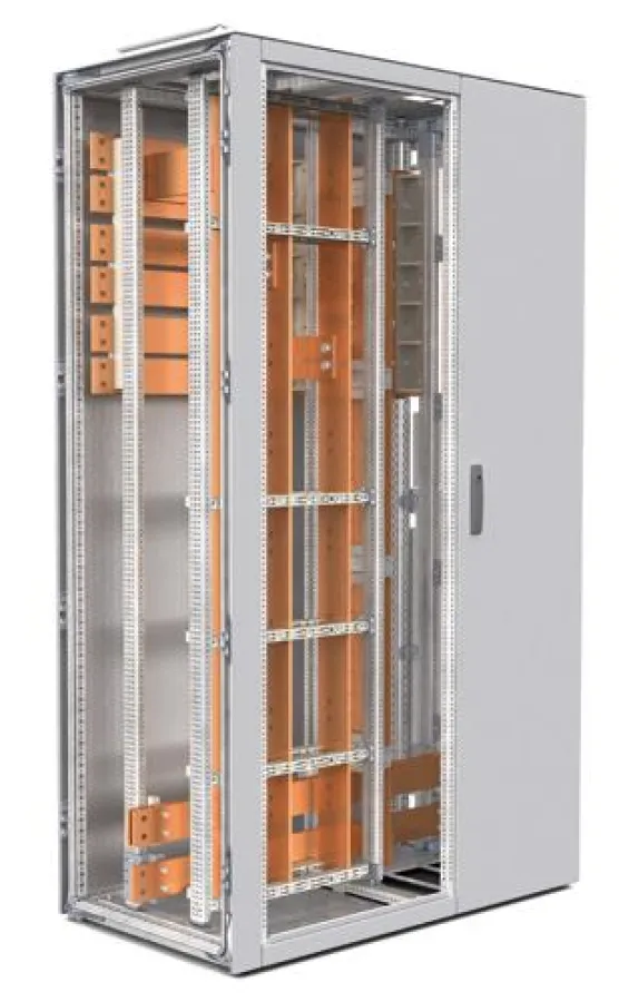 Compartmentfelder mit Verteilsammelschienensystem aus Flachkupfer und Kabeleinführungsfelder