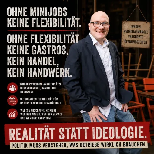 Bild: Abschaffung der Minijobs: Warum die Politik die Realität vieler Unternehmen nicht länger ignorieren darf