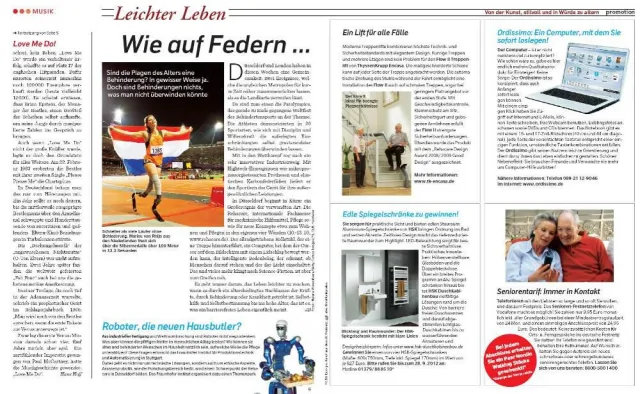 Bild: Erfolgs-Serie: Mehrseitige redaktionelle Promotion für die Best Ager