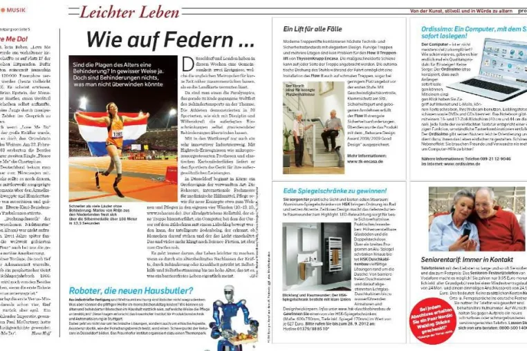 Bild: Erfolgs-Serie: Mehrseitige redaktionelle Promotion für die Best Ager